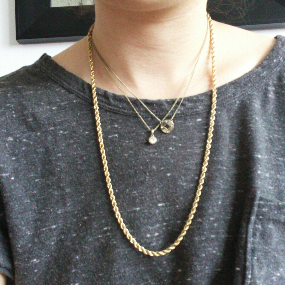 FREE w/ $50 Purchase - Golden Rope Chain Necklace